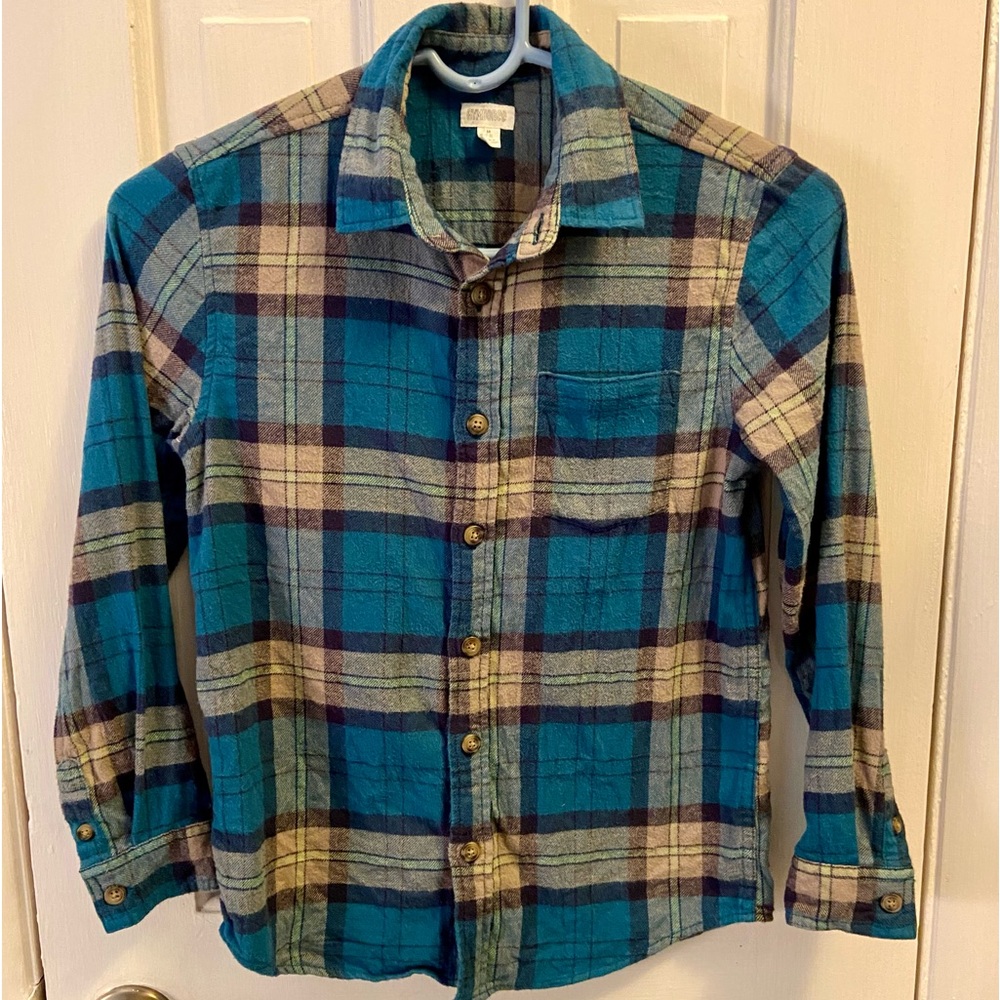 Gymboree flannel shirt for boys size 7-8